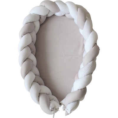 Blossom Bay Гнездо Blossom Bay - 2 в 1, сиво райе (nest-1-2-3-2)