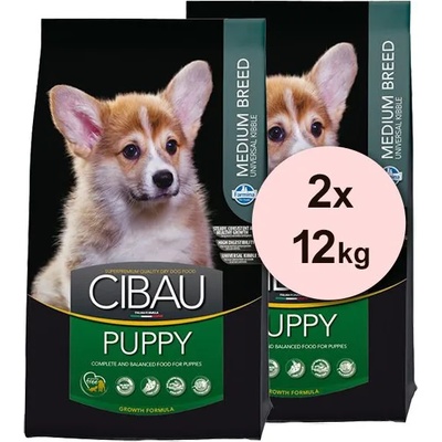 CIBAU Puppy Medium 2x12 kg