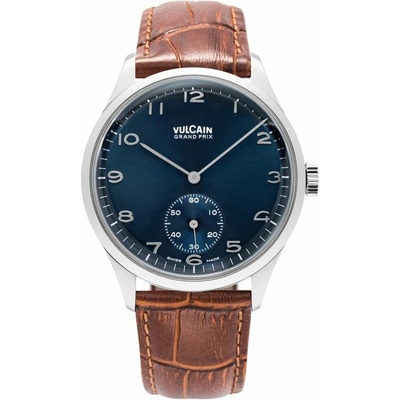 Vulcain Grand Prix - Small Second Blue - Brown Alligator