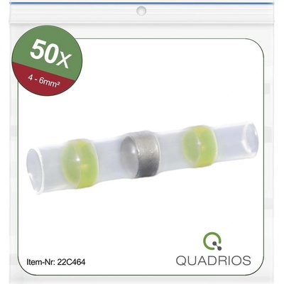 Quadrios 22C464 krimpovacie spojka so zmršťovacou bužírkou 4.0 mm² 6.0 mm² úplne izolované žltá 1 sada