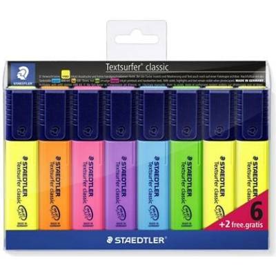 Staedtler Textsurfer Classic 364 6+2 rôzne farby A WP8