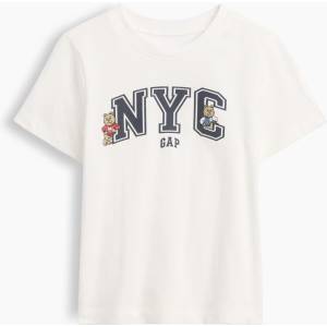 GAP Бебешка тениска Brannan Bear с лого GAP GAP | Byal | Момичешки | 18-24 месеца