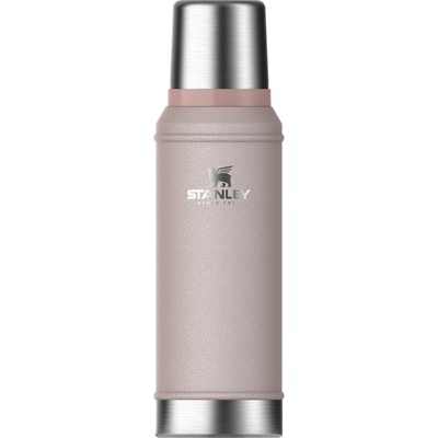 STANLEY 1913 Classic Legendary Thermos Flask 0.94L - Keeps Hot or Cold for 24 Hours - Dishwasher Safe - Lid Serves as a Mug - Vacuum Flask BPA Free - Stainless Steel Thermos Flask - Rose Quartz - 100000117255