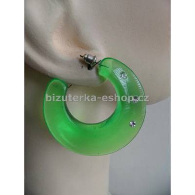 Bizuterka-eshop.cz kruhy 05656 s kamínky zelené