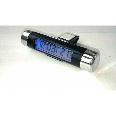 Teploměr s hodinami LED
