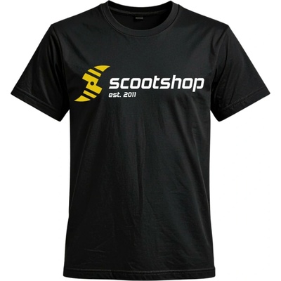 Tričko Scootshop Logo černé – Zboží Mobilmania