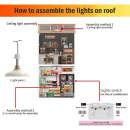 Robotime kryt na modely miniatúr Strecha typu B