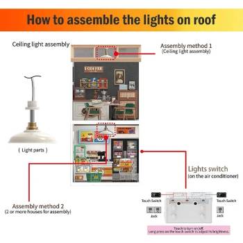 Robotime kryt na modely miniatúr Strecha typu B