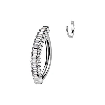 Šperky4U piercing do pupíku s ozdobným štítem titan TIT1430