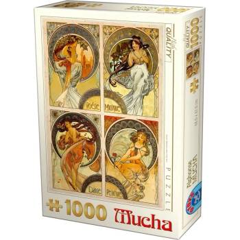 D-Toys - Puzzle Mucha: Arts - 1 000 piese