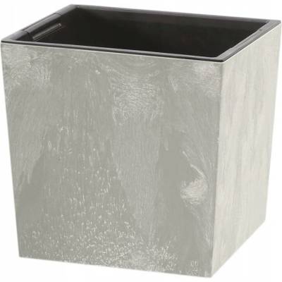 Prosperplast Květináč plast šedý 29,5 x 29,5 x 29 cm