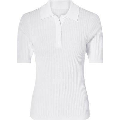 esmara® Dámske rebrované polotričko biela