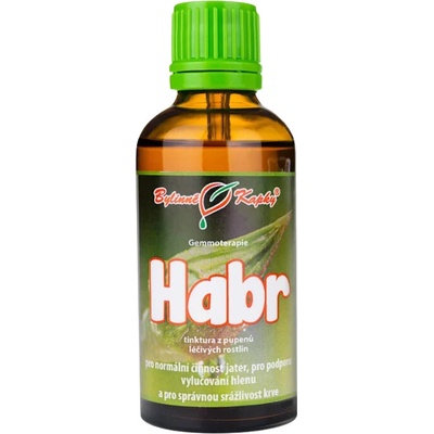 Bylinné kapky Hrab tinktúra z púčikov gemmoterapia 50 ml