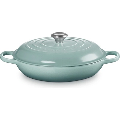 Le creuset Signature profi panvica s poklopom 30 cm Sea salt