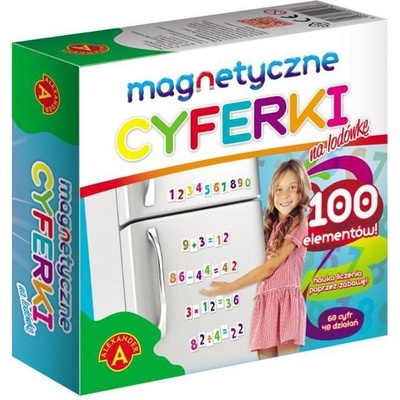 Magnetické číslice na lednici 100 dílků