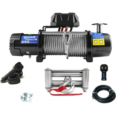 HUSARWINCH Naviják Husar Winch BST 13500, 12V, Ocelové lano