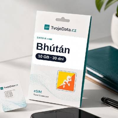 eSIM Bhútán 10 GB / 29 dní