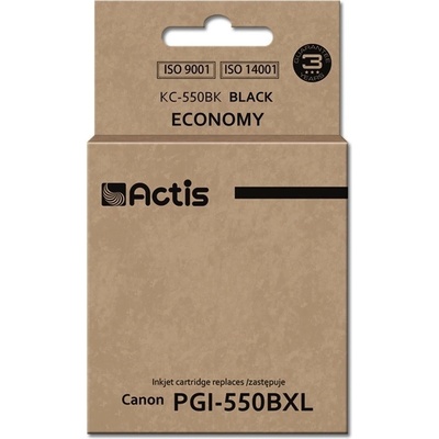 Compatible KC-550Bk ink (replacement for Canon PGI-550Bk; Standard; 23 ml; black (with chip) (KC-550Bk)