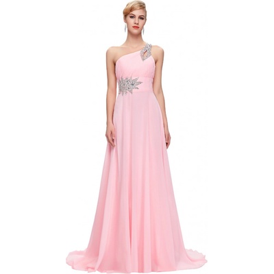 Luxusní plesové a společenské šaty růžová – Zboží Mobilmania