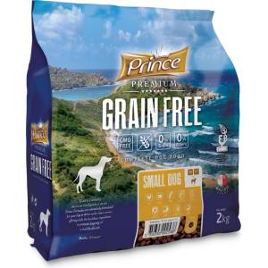 Petnutrition Беззърнени гранули за кучета от малки породи с дехидратирано пилешко и сьомга prince grain free small adult 4kg