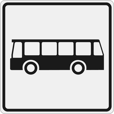 Dopravní značka E9 Druh vozidla - Autobus