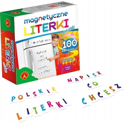 Alexander Magnetická písmenka na lednici 100 dílků
