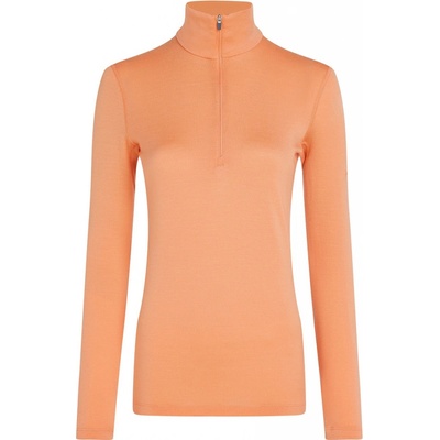 Icebreaker W 260 Tech LS Half Zip oranžová