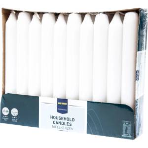 METRO Professional Свещ METRO PROFESSIONAL 2 x 18 см бяла 30 бр