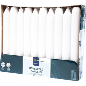 METRO Свещ METRO PROFESSIONAL 2 x 18 см бяла 30 бр