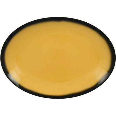 RAK Porcelain Talíř oválný 32 x 23 cm žlutá RAK-LENNOP32NY