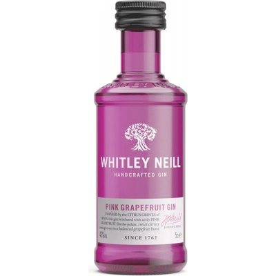 Whitley Neill Pink Grapefruit gin 43% 0,05 l (holá lahev)