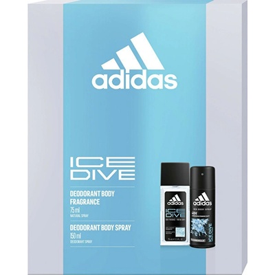 Adidas Men Ici Dive dezodorant sklo 75 ml + deospray 150 ml darčeková sada