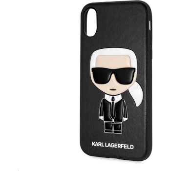 KARL LAGERFELD Гръб Karl Lagerfeld Ikonik TPU Case - Черен за iPhone X / XS (3700740414224)