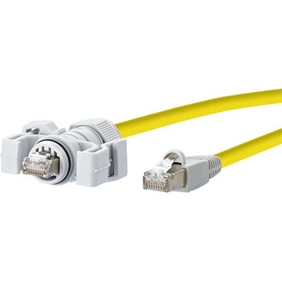 Metz Connect 141N113K10010 E-DAT Průmyslový S/FTP patch, IP67 V.6 (RJ45) RJ45, 1m