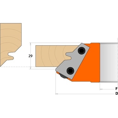CMT Orange Tools VBD 43,0x23,0x2,0 pro frézu na rohový spoj C694.011