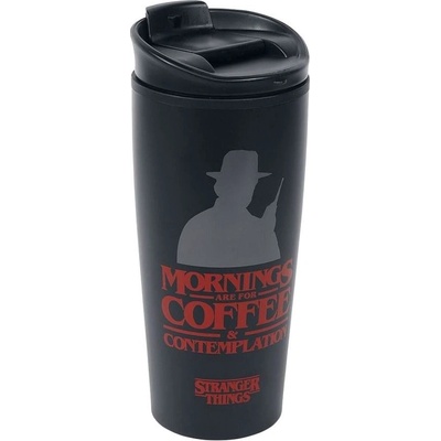 Curepink Cestovní hrnek Stranger Things Coffee and Contemplation 0,425 l