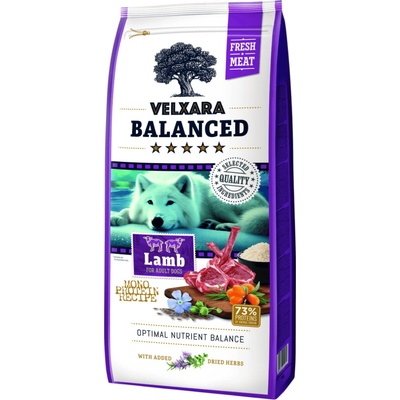 Velxara Balanced FM Dog Adult Monoprotein Lamb & Rice 0,75 kg