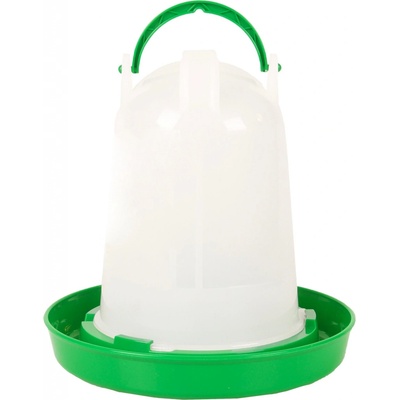 Flamingo Twist Napáječka kulatá zelená/bílá 1 l