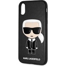 Púzdro Karl Lagerfeld Ikonik TPU Case iPhone X / XS čierne