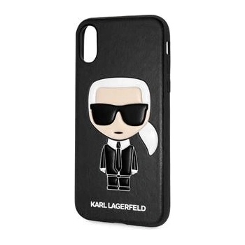 Púzdro Karl Lagerfeld Ikonik TPU Case iPhone X / XS čierne