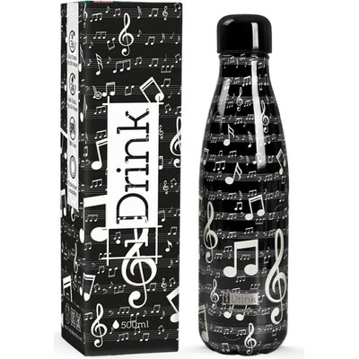I Drink termoláhev černá music 500 ml