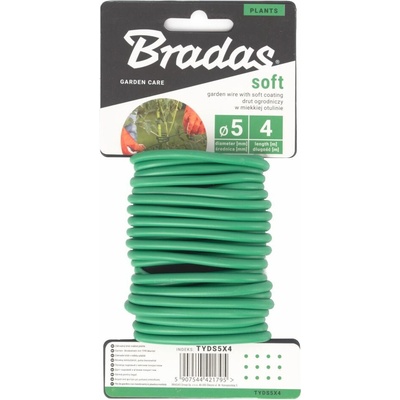 Viazací drôt PVC 4 mm, dĺžka 6 m, zelený