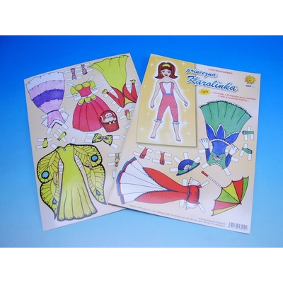 Princezna Karolínka vystřihovánka Hromadová Blanka