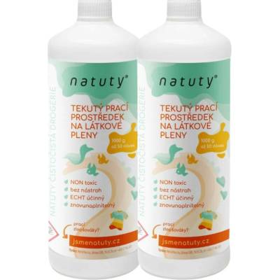 Natuty Tekutý prací prostředek na látkové pleny 2 x 1 l
