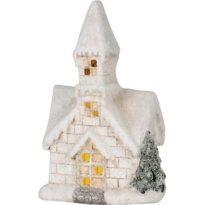 HOME MAGICKostel 3 LED žlutá keramika 2xAAA