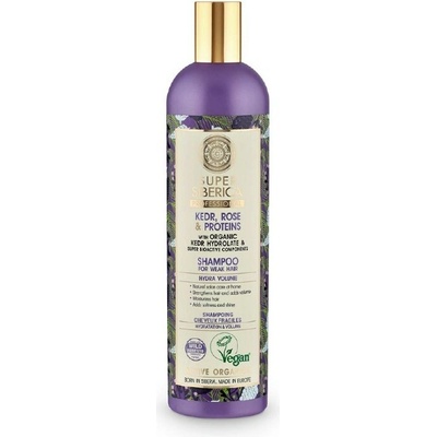 Natura Siberica Super Siberica Kedr Rose & Proteins Shampoo for Weak Hair 400 ml