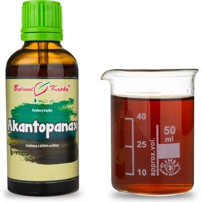 Bylinné kapky Akantopanax Pavlove bylinné kvapky tinktúra 50 ml