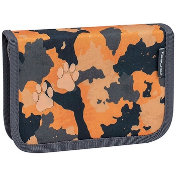 Belmil Ученически несесер Belmil - Orange Camouflage, 1 цип (335-72)