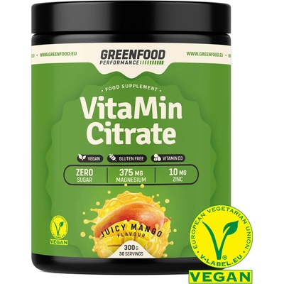 GreenFood Performance VitaMin Citrate mandarinka 300 g