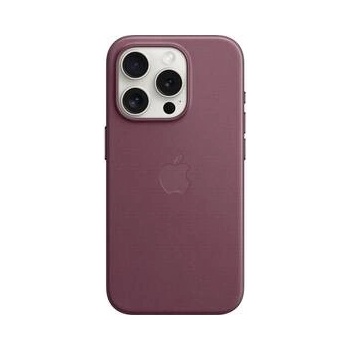 Apple z tkaniny FineWoven s MagSafe na iPhone 15 Pro, morušově rudá MT4L3ZM/A
